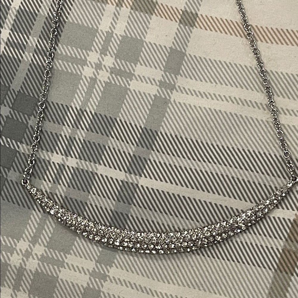 INC Elegant Pave Crystal Necklace